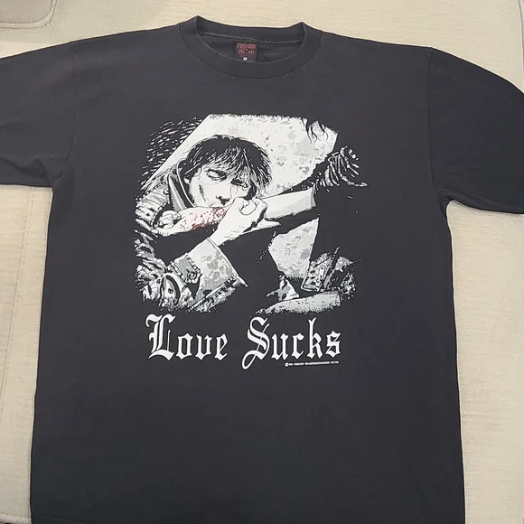 【Anyone more】Suke Vintage Print Hood T-shirt Fashion Victim | Shirts | Vintage 994 Fashion Victim Love